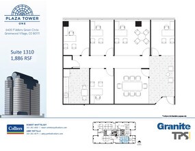 6400 S Fiddlers Green Cir, Greenwood Village, CO for lease Floor Plan- Image 1 of 2