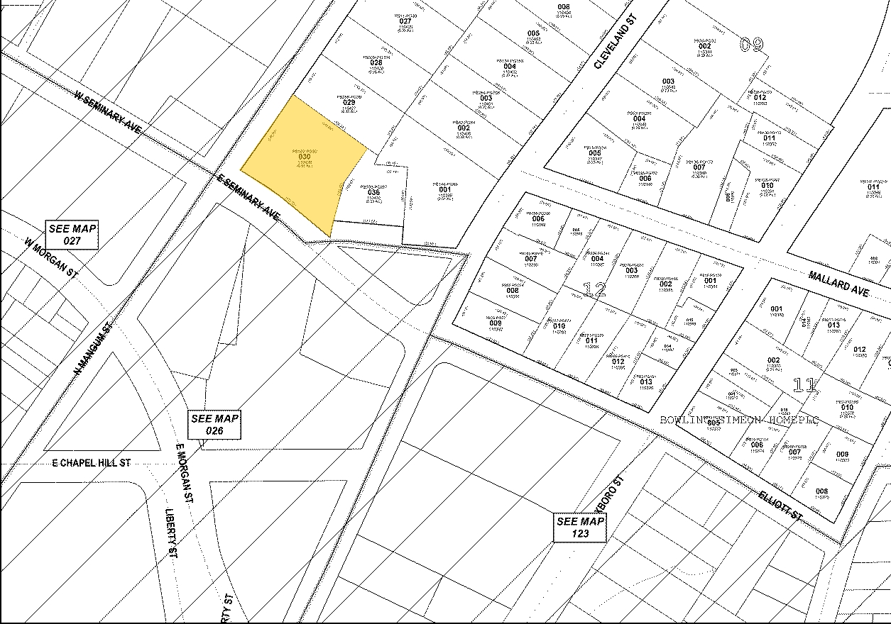 506 N Mangum St, Durham, NC à vendre Plan cadastral- Image 1 de 1