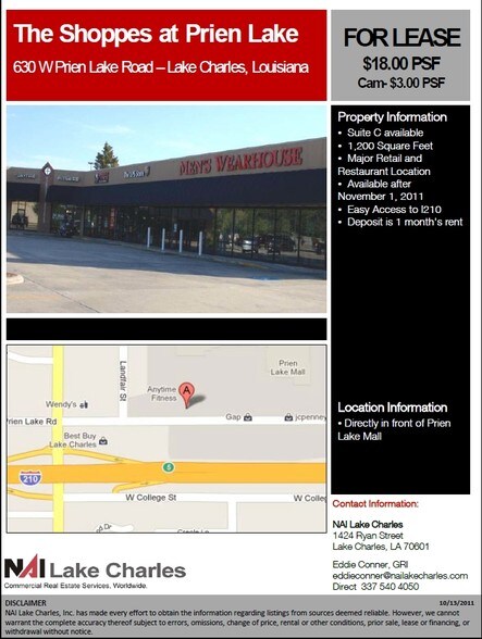 630 W Prien Lake Rd, Lake Charles, LA à vendre - Autre - Image 3 de 5