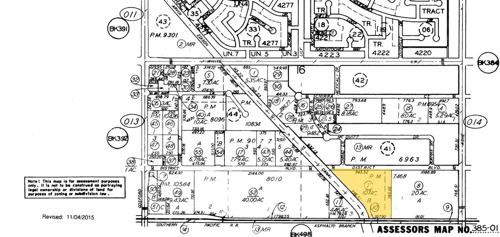 6901 District Blvd, Bakersfield, CA for lease - Plat Map - Image 2 of 8