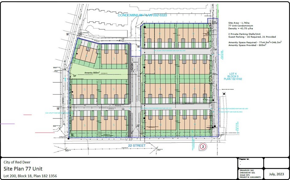 2660 22 St, Red Deer, AB à vendre - Plan de site - Image 3 de 6