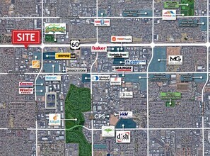 544 W Iron Ave, Mesa, AZ - Aérien  Vue de la carte