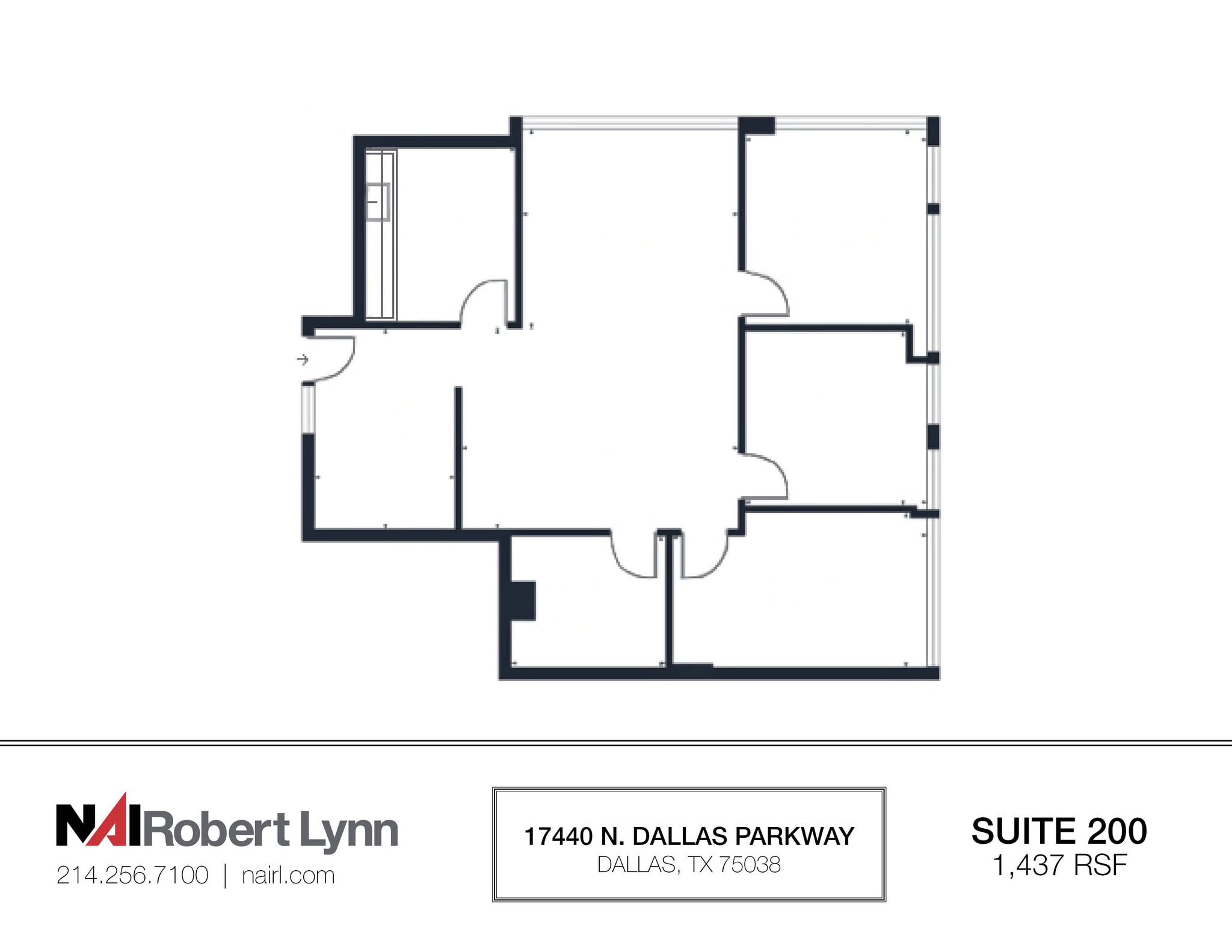 17440 N Dallas Pky, Dallas, TX for lease Floor Plan- Image 1 of 1