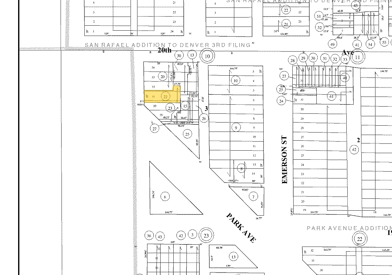 1950 Clarkson St, Denver, CO à vendre Plan cadastral- Image 1 de 4