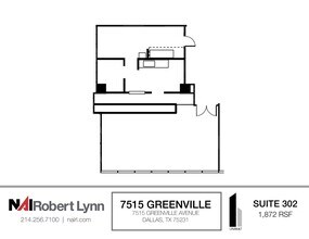 7515 Greenville Ave, Dallas, TX à louer Plan d’étage- Image 1 de 1