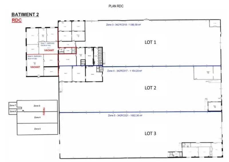 Bureau dans Chassieu à louer - Plan d’étage - Image 3 de 3