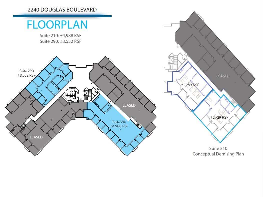 2240 Douglas Blvd, Roseville, CA à louer Plan d’étage- Image 1 de 1