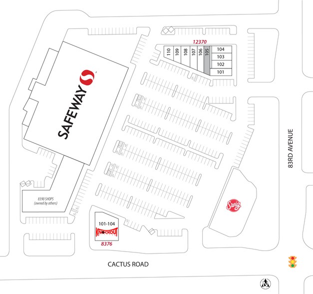 12370 N 83rd Ave, Peoria, AZ à louer - Plan de site - Image 3 de 13