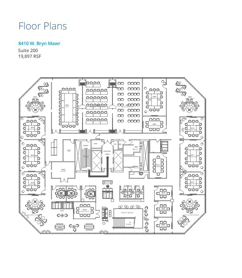 8410 W Bryn Mawr Ave, Chicago, IL à louer Plan d’étage- Image 1 de 1