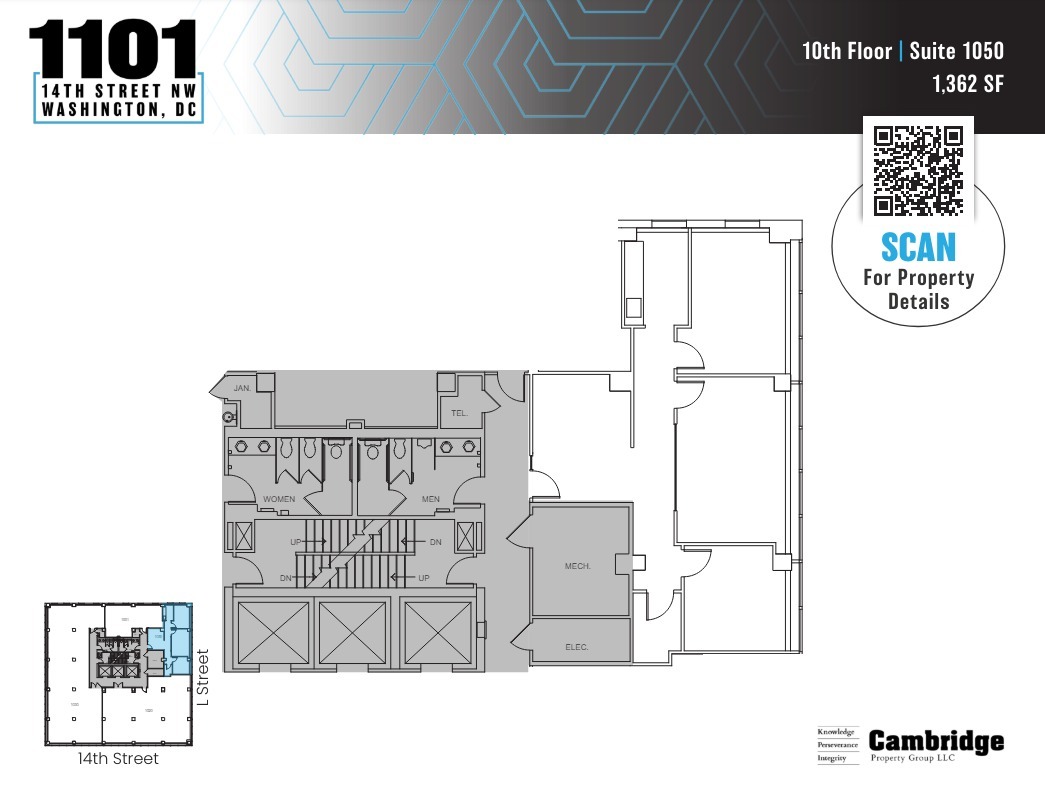 1101 14th St NW, Washington, DC for lease Floor Plan- Image 1 of 1