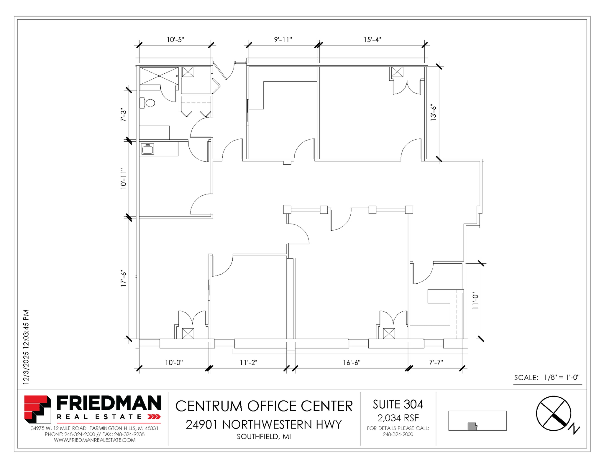 24901 Northwestern Hwy, Southfield, MI for lease Floor Plan- Image 1 of 1