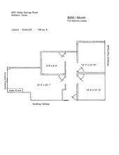 4851 Keller Springs Rd, Addison, TX à louer Plan d’étage- Image 1 de 1