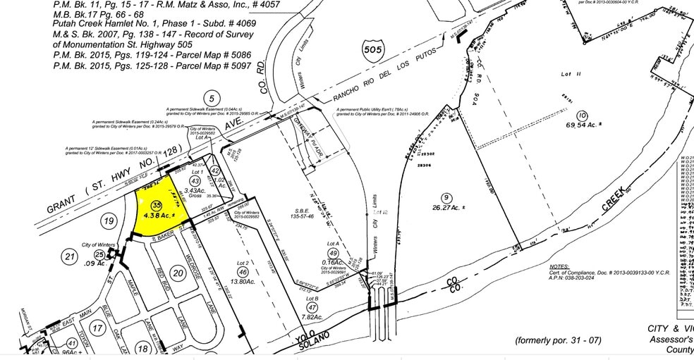 710 W Main St, Winters, CA for lease - Plat Map - Image 2 of 3