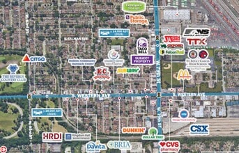 7906 S Western Ave, Chicago, IL - Aérien Vue de la carte - Image1