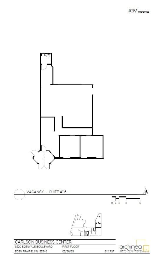 6520-6532 Edenvale Blvd, Eden Prairie, MN for lease Floor Plan- Image 1 of 1