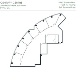 2601-2603 Main St, Irvine, CA à louer Plan d  tage- Image 1 de 1