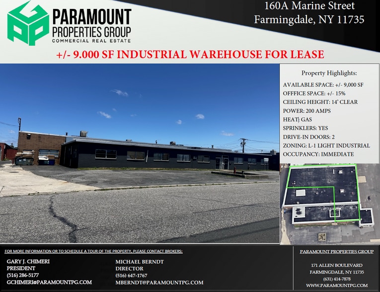 160 Marine St, Farmingdale, NY for lease - Building Photo - Image 1 of 3