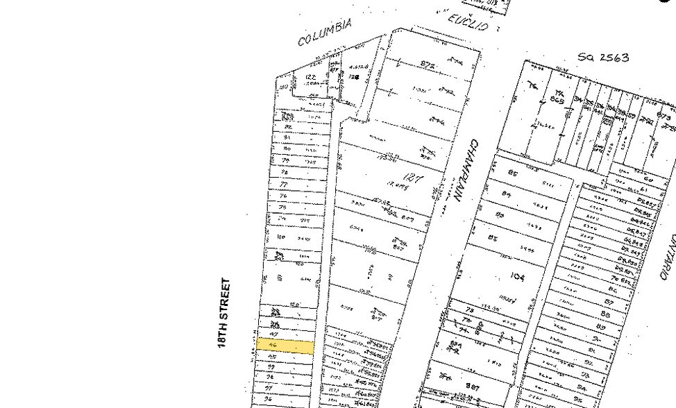 2439 18th St NW, Washington, DC à louer - Plan cadastral - Image 2 de 4