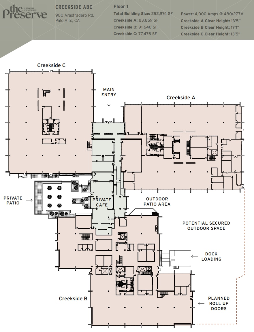 3425 Hillview Ave, Palo Alto, CA for lease Floor Plan- Image 1 of 1
