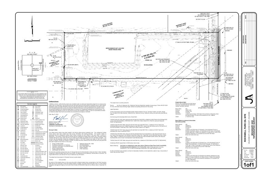 15801 N Rockwell Ave, Oklahoma City, OK à vendre - Plan de site - Image 2 de 4