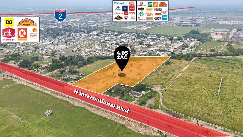 2009 International Blvd, Weslaco, TX à vendre - Aérien - Image 2 de 5