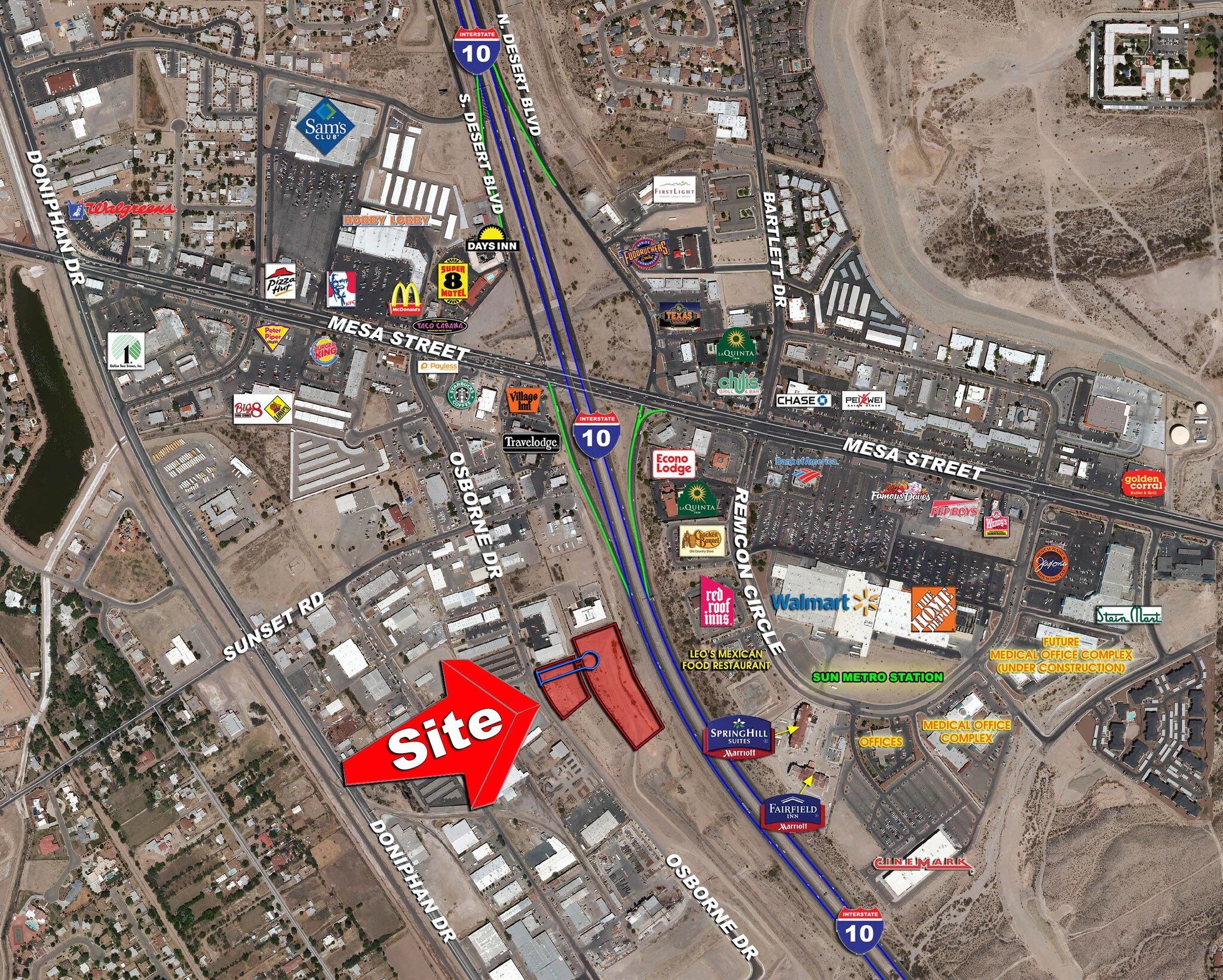 SWQ I-10 & Mesa St., El Paso, TX à vendre Photo du bâtiment- Image 1 de 2