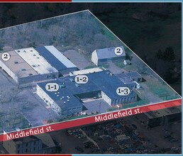 440 Middlefield St, Middletown, CT - Aérien Vue de la carte