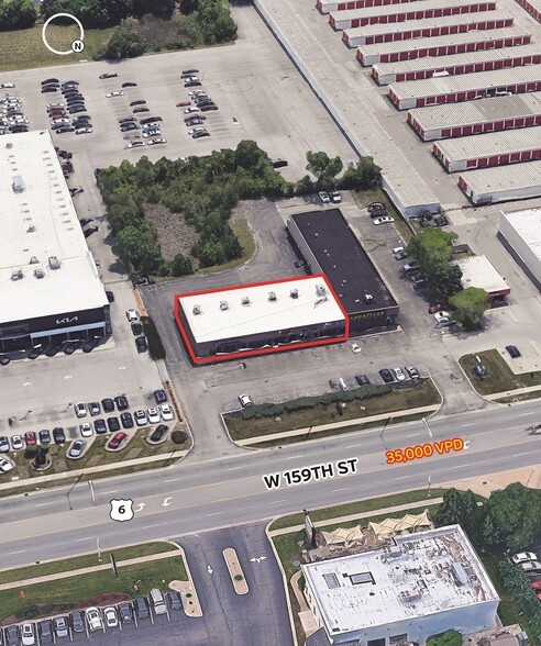 8833 159th St, Orland Hills, IL for lease - Aerial - Image 3 of 4