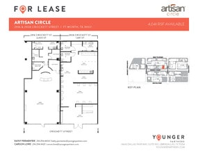 2973 W 7th St, Fort Worth, TX à louer Plan d’étage- Image 2 de 2