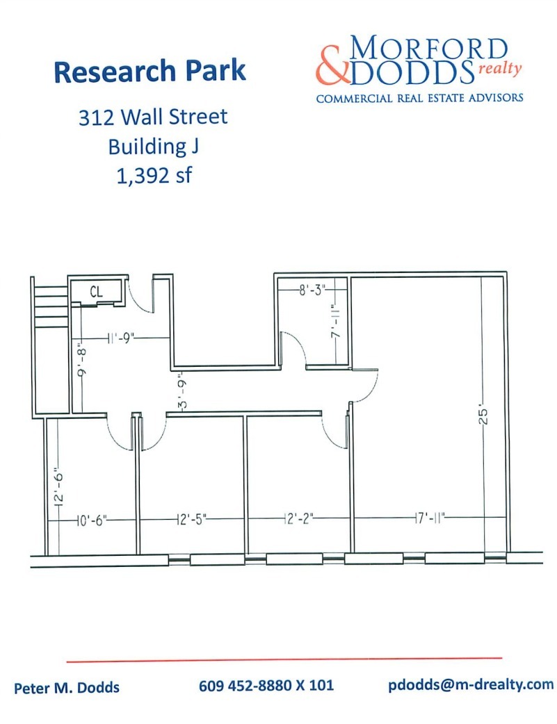 301-325 Wall St, Princeton, NJ à louer Plan d’étage- Image 1 de 1