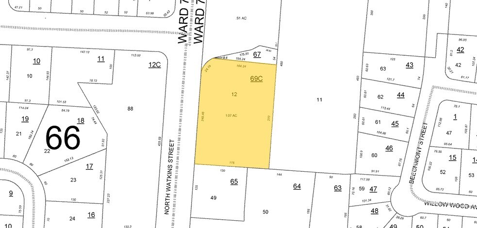 3188 N Watkins St, Memphis, TN à vendre - Plan cadastral - Image 2 de 2