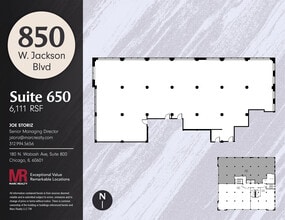 850 W Jackson Blvd, Chicago, IL for lease Floor Plan- Image 1 of 6