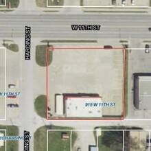 915 11th St, Coffeyville, KS - aerial  map view