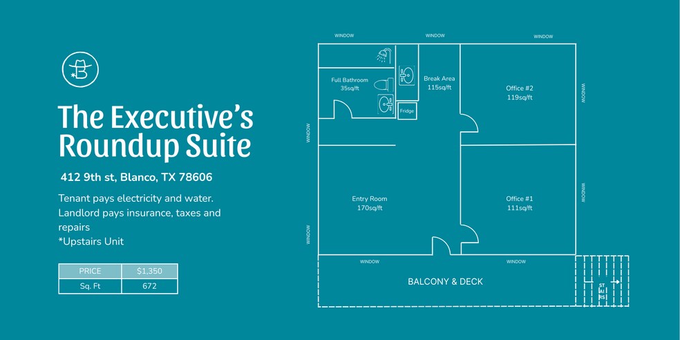 902 Main St, Blanco, TX à louer - Plan d’étage - Image 2 de 14
