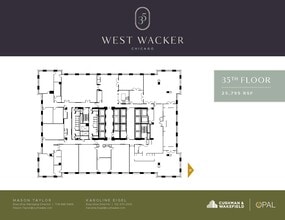 35 W Wacker Dr, Chicago, IL à louer Plan d’étage- Image 1 de 1