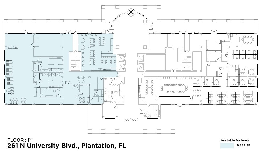 261 N University Dr, Plantation, FL à louer Plan d’étage- Image 1 de 1