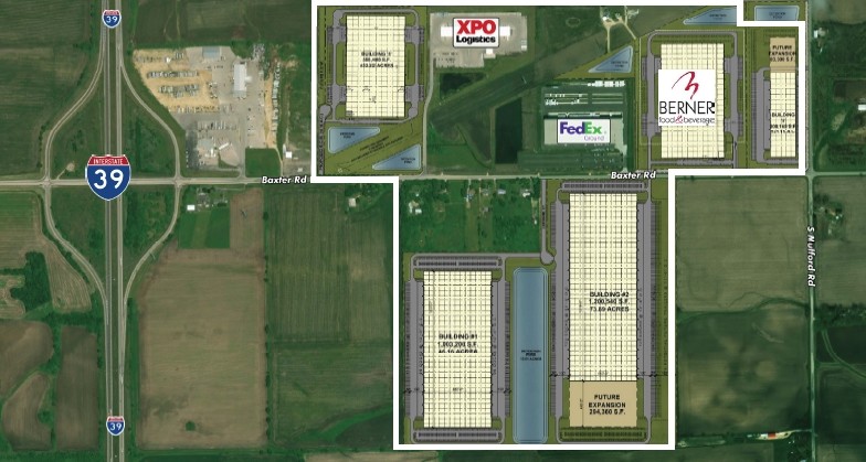 I-39 & Baxter Rd, Cherry Valley, IL for sale - Building Photo - Image 1 of 2