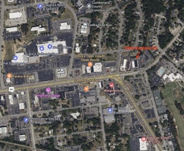 2504 Raeford Rd, Fayetteville, NC - AERIAL  map view