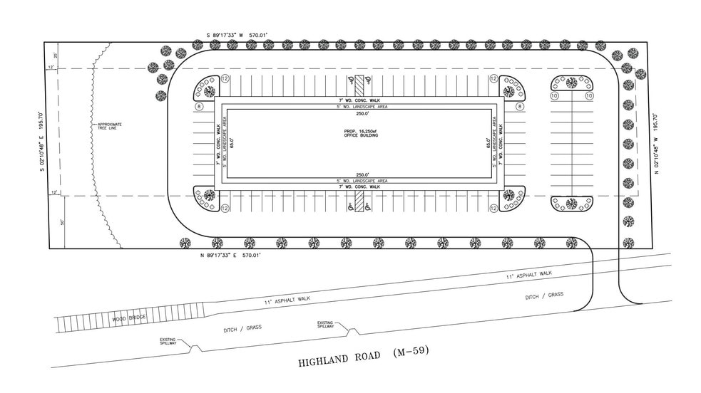 141 W Highland Rd, Howell, MI for lease - Site Plan - Image 2 of 3