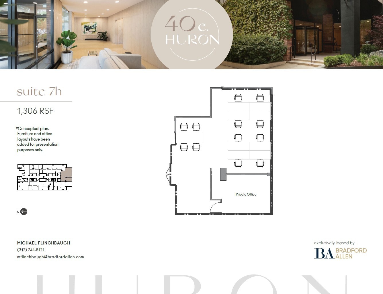 40 E Huron St, Chicago, IL for lease Floor Plan- Image 1 of 7