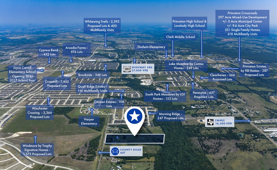 2213 County Road 447, Princeton, TX for sale - Aerial - Image 2 of 3