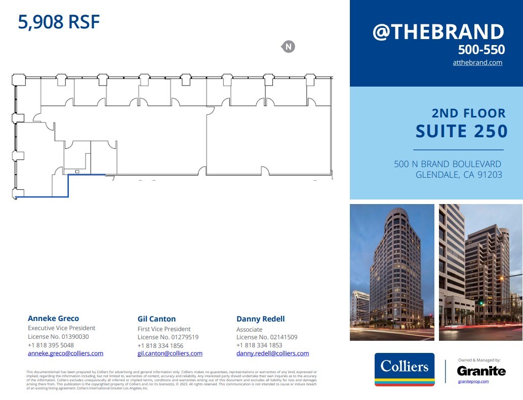 500-550 N Brand Blvd, Glendale, CA for lease Floor Plan- Image 1 of 1