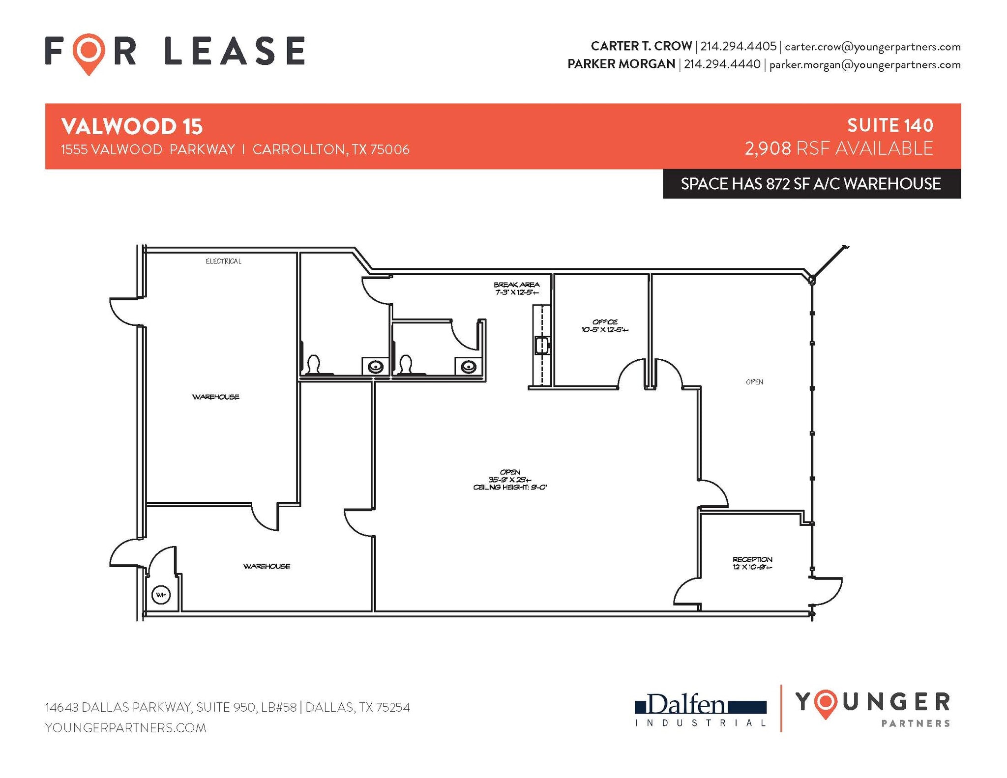 1555 Valwood Pky, Carrollton, TX à louer Plan d’étage- Image 1 de 1