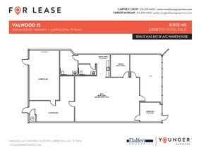 1555 Valwood Pky, Carrollton, TX à louer Plan d’étage- Image 1 de 1