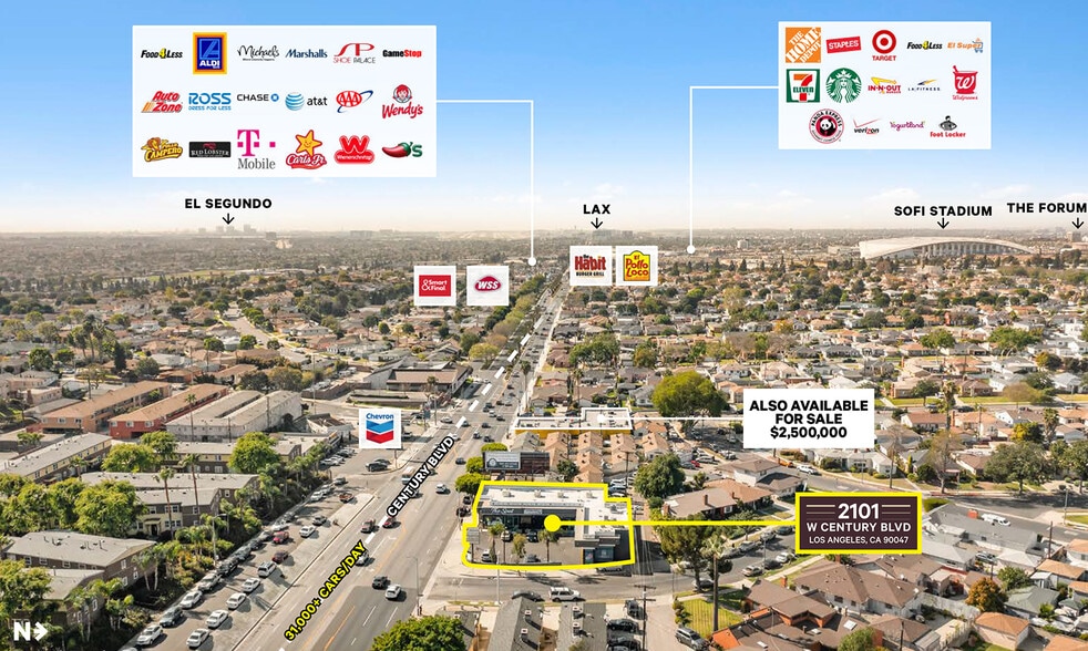 2101-2107 W Century Blvd, Los Angeles, CA for sale - Building Photo - Image 2 of 18
