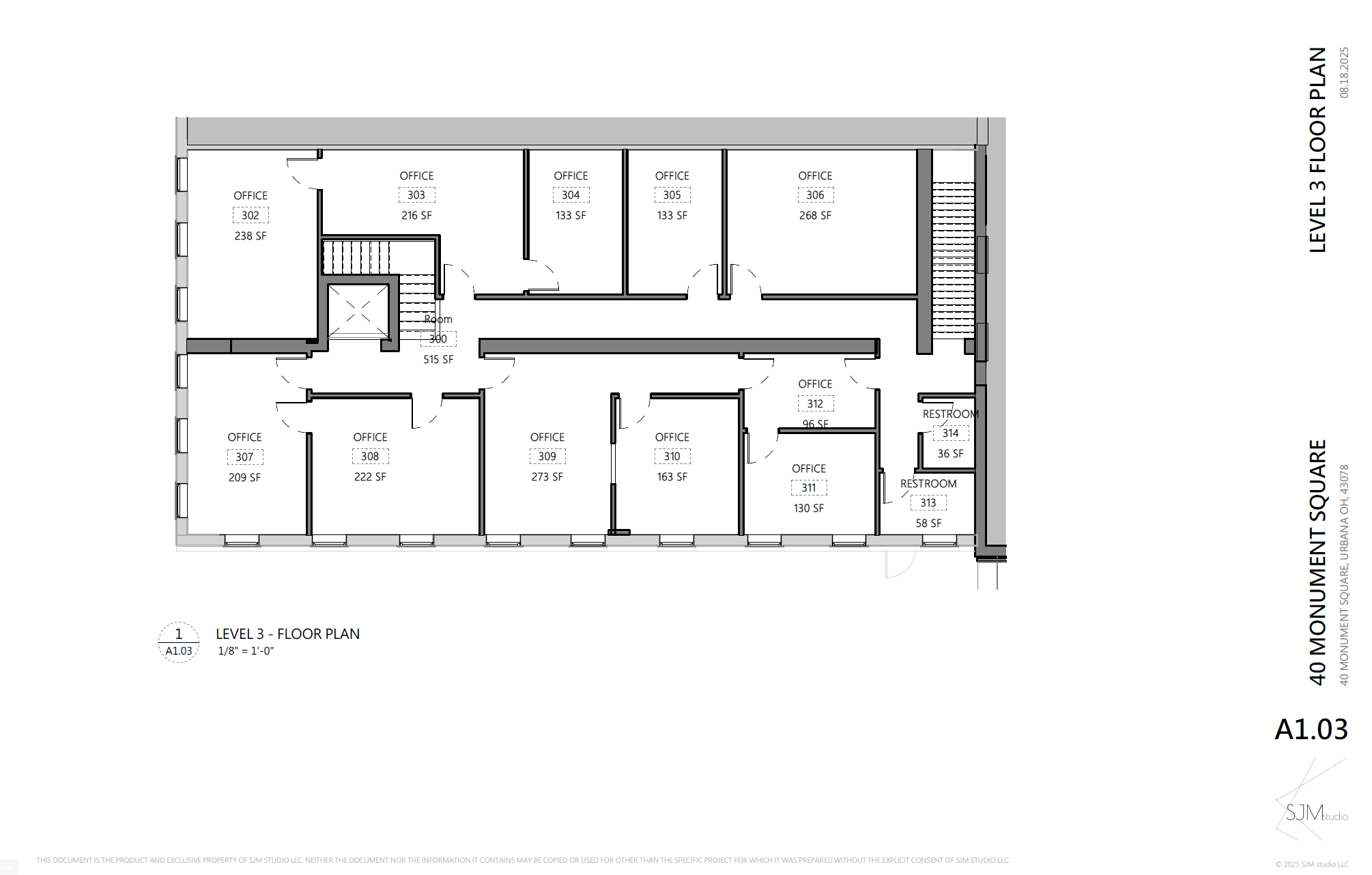 40 Monument Sq, Urbana, OH à louer Plan d’étage- Image 1 de 14