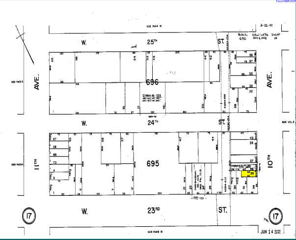 225 Tenth Ave, New York, NY à louer - Plan cadastral - Image 2 de 2