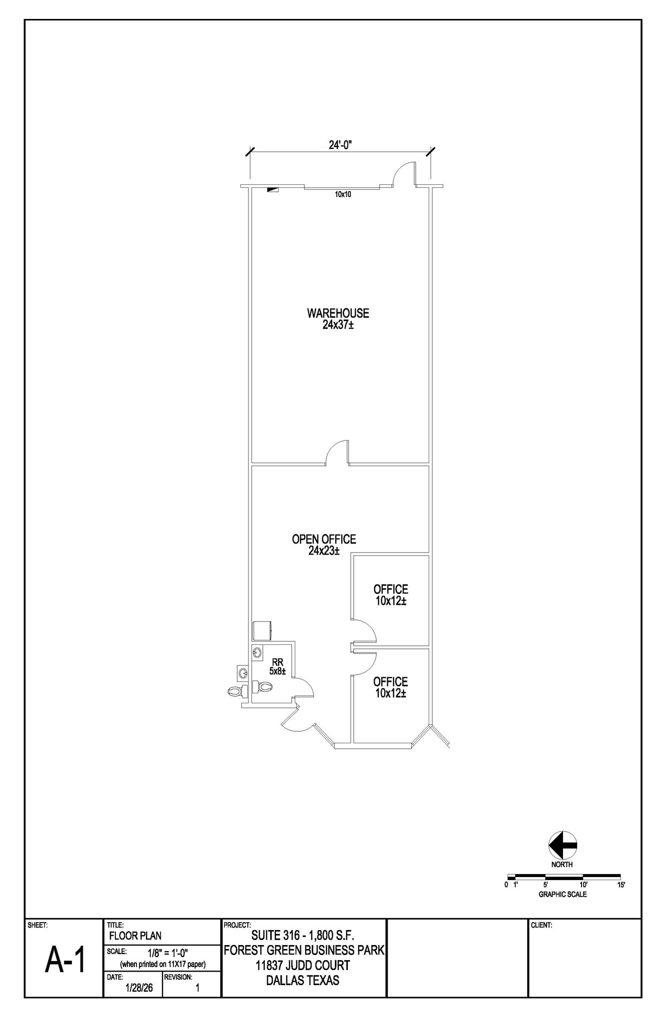 11837 Judd Ct, Dallas, TX à louer Plan d’étage- Image 1 de 1