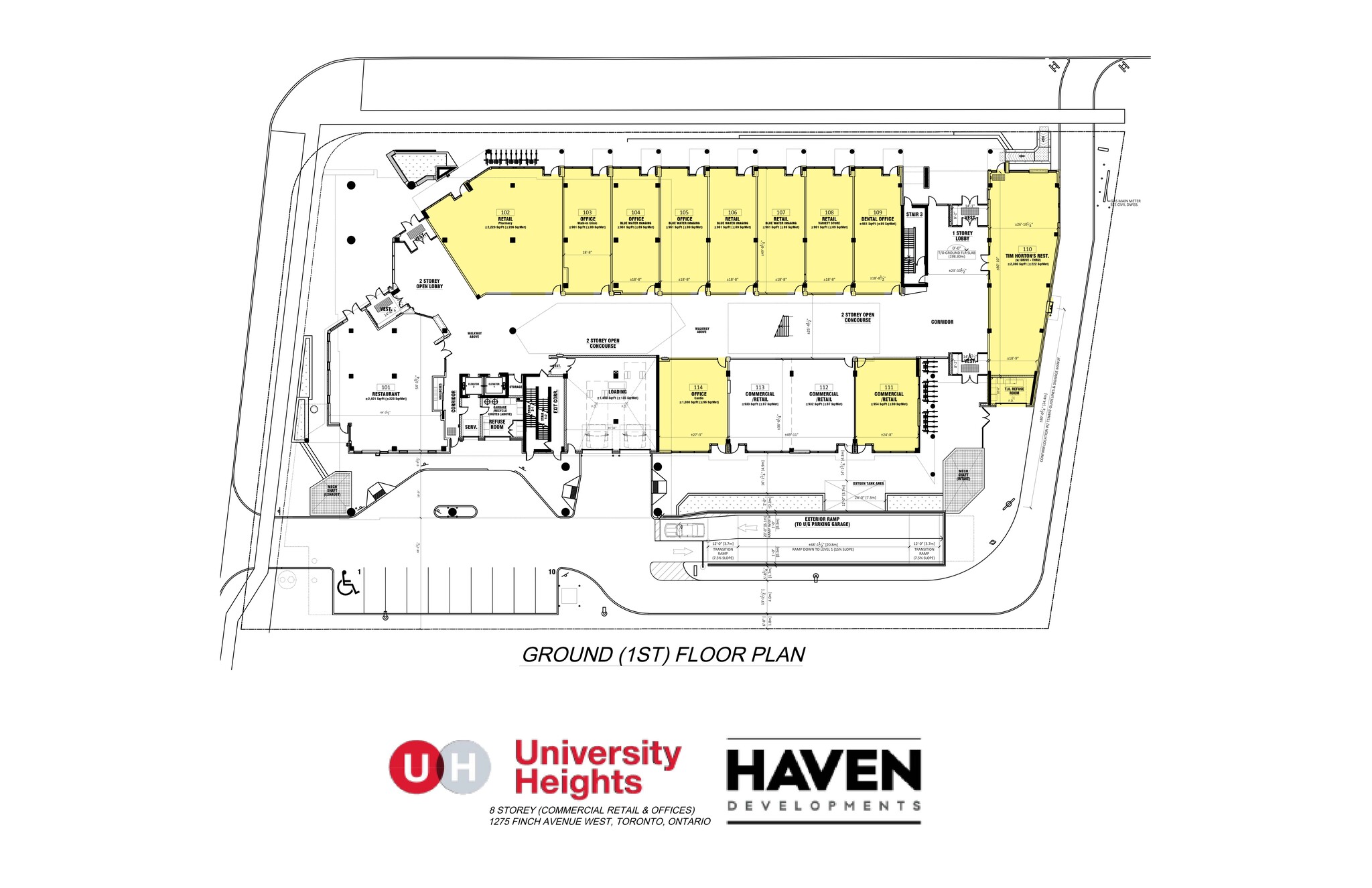 1275 Finch Ave W, Toronto, ON for lease Site Plan- Image 1 of 2