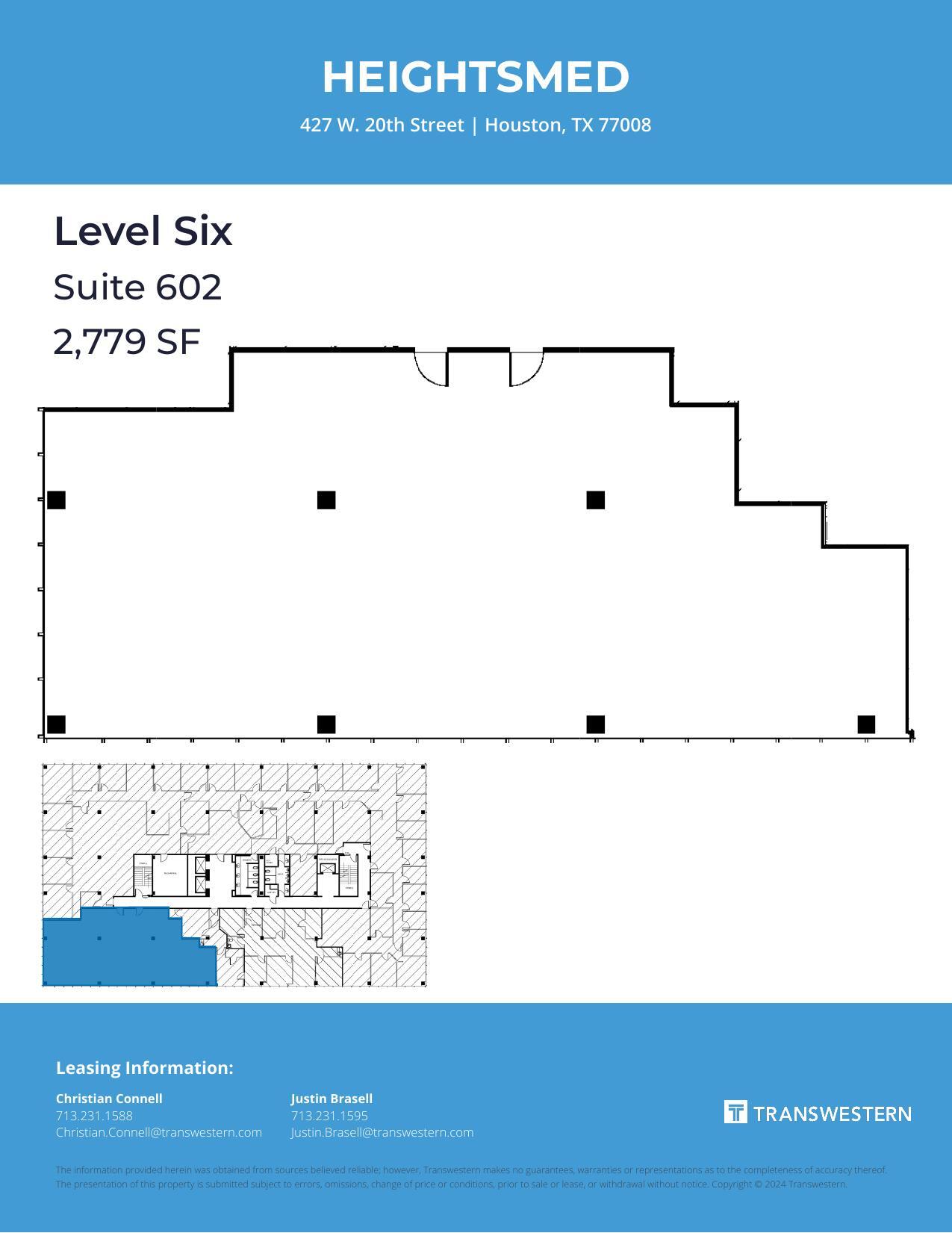 427 W 20th St, Houston, TX for lease Floor Plan- Image 1 of 1